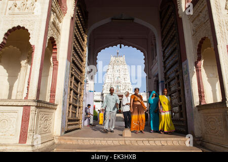 Brahma-Tempel in Pushkar Stockfoto