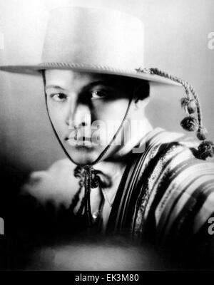 Rudolph Valentino, Werbung Portrait für die Silent Movie "Die vier Reiter der Apokalypse", 1921 Stockfoto