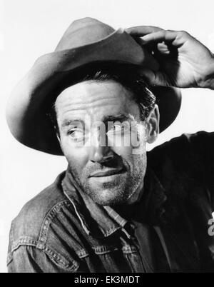 Henry Fonda, am Set des Films "The Ox-Bow Incident", 1943, 20th Century Fox Film Corp. Alle Rechte vorbehalten Stockfoto