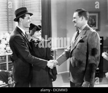 Henry Fonda, Sylvia Sidney, Barton MacLane, am Set des Films "man lebt nur einmal", 1937 Stockfoto