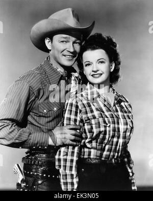 Roy Rogers, Dale Evans, Porträt, um 1950 Stockfoto