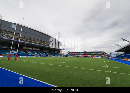 Cardiff Arms Park Rugby-Stadion Stockfoto