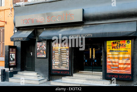 Ronnie Scott's Jazz Club, 47 Frith Street, Soho, London, Großbritannien Stockfoto