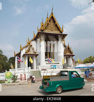 Wat Na Phra Mane eine historische Thai Tempel in Ayutthaya Thailand Stockfoto