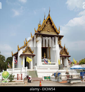 Wat Na Phra Mane eine historische Thai Tempel in Ayutthaya Thailand Stockfoto