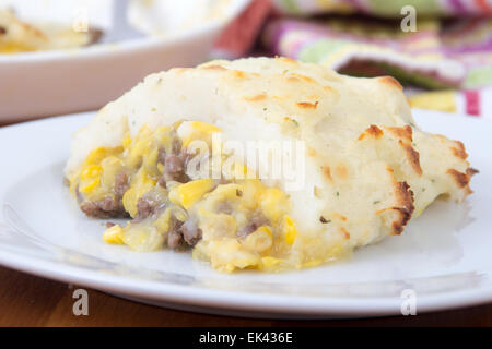 Franko-kanadische Shepherd Pie Pastete chinois Stockfoto