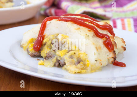 Franko-kanadische Shepherd Pie Pastete chinois Stockfoto