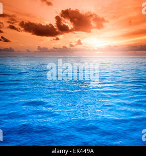 Folly Beach Ocean Sunset Landschaft Meereslandschaft Szene Stockfoto