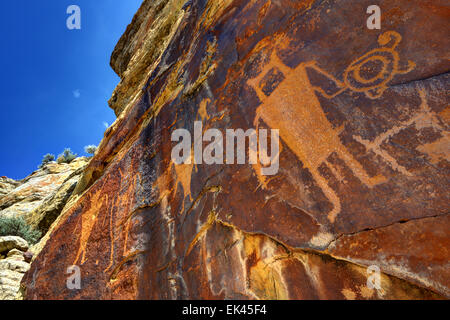 McKee Federn Petroglyph - Dinosaur National Monument - Utah Stockfoto