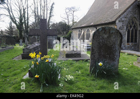 St. James Church, North Cray, Foots Cray Wiesen, Sidcup, Kent UK Stockfoto