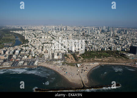 Luftaufnahmen von Tel Aviv, Israel Stockfoto