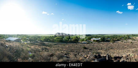 Orania ist eine Afrikaner nur südafrikanische Stadt am Orange River in der trockenen Karoo-Region der nördlichen Kapprovinz. Stockfoto