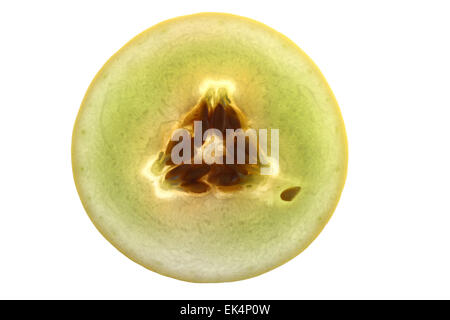 Früchte, Honigmelone, Cucumis melo Stockfoto