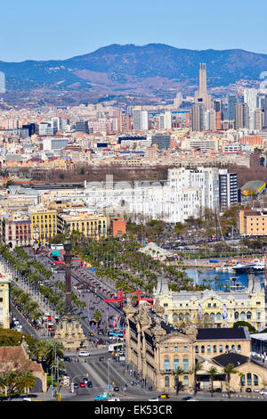 Stadtbild. Barcelona, Katalonien, Spanien. Stockfoto