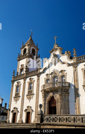 Zentral-Portugal, Viseu, die Igreja da Misericordia Kirche im Rokoko-Stil Stockfoto