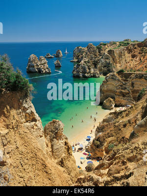 Portugal, Algarve, Praia do Camilo, Lagos Stockfoto