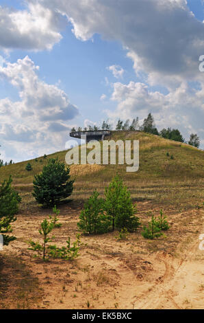 Befehl Beobachtungsposten auf dem ehemaligen Boden 'Dretun'-'Abashin' Höhe. Stockfoto