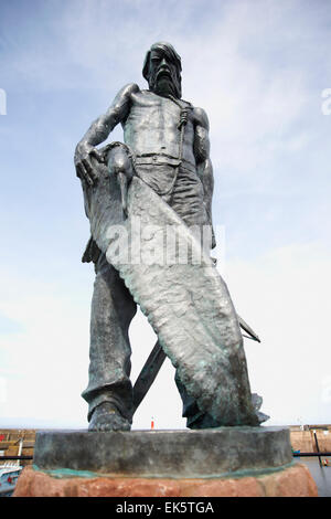 Alten Seemann Statue im Nether Stowey, Somerset, England Stockfoto