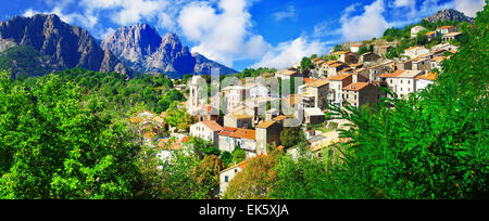 EVisa - schönen Bergdorf auf Korsika Stockfoto