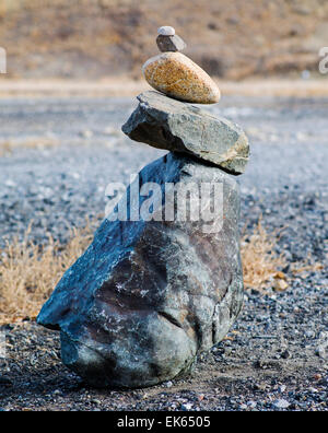 Ausgewogene Felsen, Land nur über den Arkansas River von der Innenstadt von Salida, Colorado, USA Stockfoto