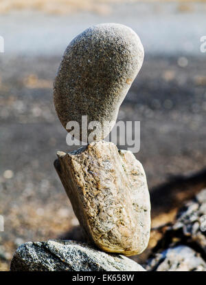 Ausgewogene Felsen, Land nur über den Arkansas River von der Innenstadt von Salida, Colorado, USA Stockfoto