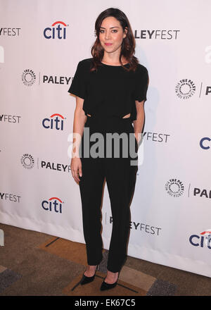 Die 2014 PaleyFest "Parks und Erholung" Event im Dolby Theater auf 18. März 2014 in Hollywood, Kalifornien. Mitwirkende: Aubrey Plaza wo: Los Angeles, California, Vereinigte Staaten von Amerika bei: 18. März 2014 Stockfoto