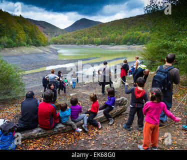 Irabia Reservoir. Irati Wald. Navarra, Spanien. Europa. Stockfoto