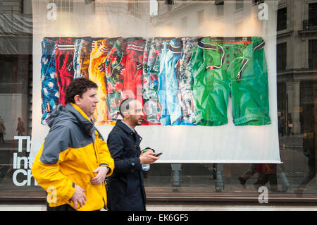 Burberry speichern Schaufenster im Londoner Regent Street. Stockfoto