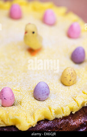 Simnel Kuchen. Osterkuchen Stockfoto