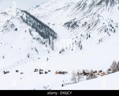 Rifugio Fuciade in ferne Tal, Pale di San Martino, Dolomiten, Alpen, Italien Stockfoto