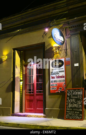 COPIAPO, CHILE - 14. Februar 2015: La Chingana Resto Pub (befindet sich auf Atacama Straße) am Valentinstag Stockfoto