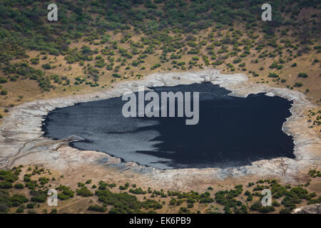 El Sod Salz Mine in der ehemaligen Vulkankrater in Äthiopien Stockfoto