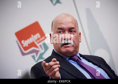 John Pienaar, politischer Chefkorrespondent, BBC Radio 5 Live Teilnahme an Lautsprecher für Schulen-Kampagne #S4SNextGen Stockfoto