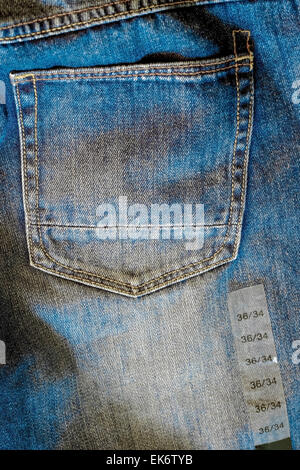 Jeans Tasche Rückansicht Stockfoto