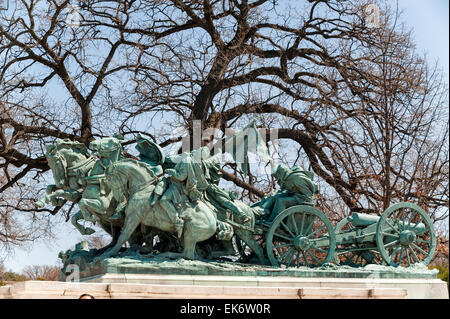 Bürgerkrieg-Memoria in der Nähe von Ulysses S. Grant Memorial in Washington, D.C. Stockfoto