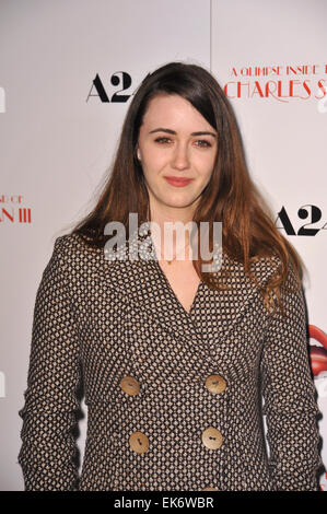 LOS ANGELES, CA - 4. Februar 2013: Madeline Zima bei der Los-Angeles-Premiere von "A Einblick in the Mind von Charles Swan III" am Arclight Theater, Hollywood. Stockfoto