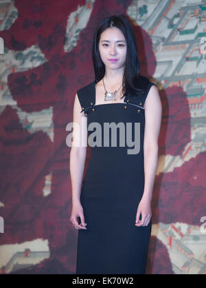 Lee Yeon-Hee, 7. April 2015: südkoreanische Schauspielerin Lee Yeon-Hee besucht eine Pressekonferenz der MBC es neuen Drama, herrliche Politik, in Seoul, Südkorea. © Lee Jae-Won/AFLO/Alamy Live-Nachrichten Stockfoto