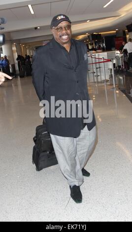 Schauspieler und Komiker J. Anthony Brown fährt vom Flughafen LAX Featuring: Jay Anthony Brown wo: Hollywood, Kalifornien, USA als: 3. Oktober 2014 Stockfoto