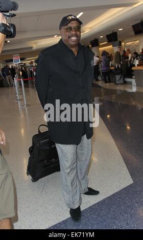 Schauspieler und Komiker J. Anthony Brown fährt vom Flughafen LAX Featuring: Jay Anthony Brown wo: Hollywood, Kalifornien, USA als: 3. Oktober 2014 Stockfoto