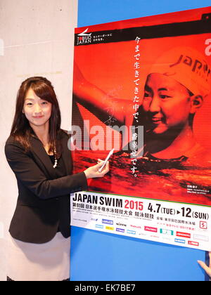 Tokio, Japan. 8. April 2015. Kyoko Iwasaki Schwimmen: Japan schwimmen Meisterschaft (JAPAN schwimmen 2015) bei Tatsumi International Swimming Pool in Tokio, Japan. © Sho Tamura/AFLO SPORT/Alamy Live-Nachrichten Stockfoto