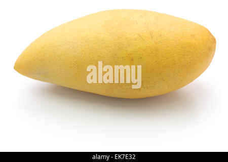 Thai gelbe Mango isoliert auf weißem Hintergrund Stockfoto