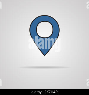 Vektor Landkarte Zeigersymbol Stockfoto