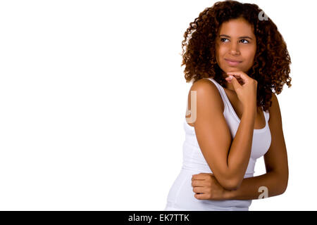 Afrikanische Mädchen sucht Stockfoto