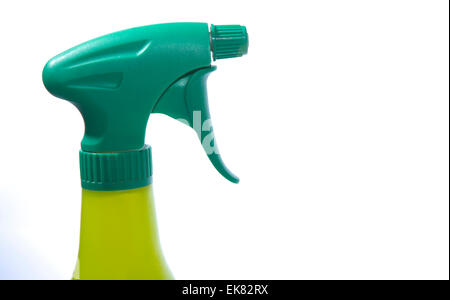 Kunststoff Spritzpistole isoliert auf weißem Hintergrund Stockfoto