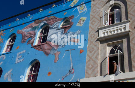 Los Angeles, USA. 23. Januar 2015. Foto aufgenommen am 23. Januar 2015 zeigt Graffiti in Los Angeles, Vereinigte Staaten. © Yang Lei/Xinhua/Alamy Live-Nachrichten Stockfoto