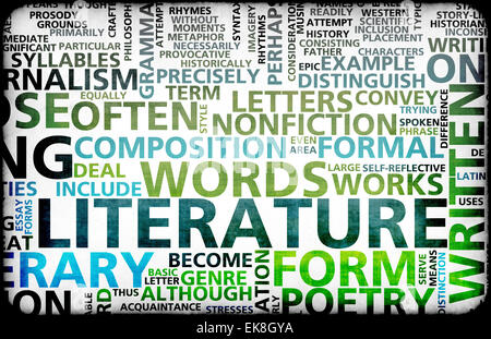 Literatur Stockfoto