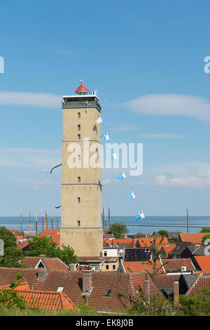 Leuchtturm Brandaris auf niederländischen Wattenmeer Insel Terschelling Stockfoto