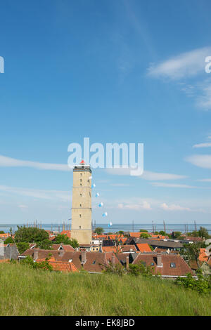 Leuchtturm Brandaris auf niederländischen Wattenmeer Insel Terschelling Stockfoto