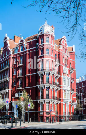 Hyde Park Villen auf alten Marylebone Road - London Stockfoto