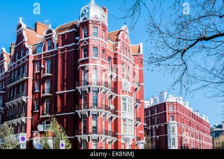 Hyde Park Villen auf alten Marylebone Road - London Stockfoto